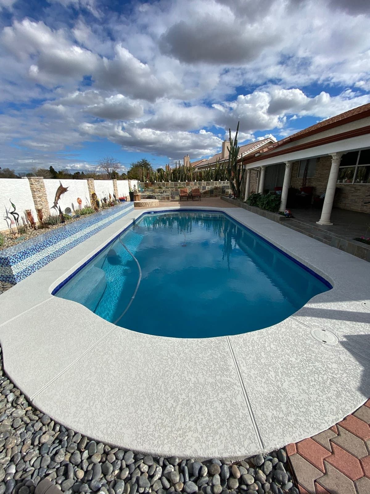 Modern pool equipment and automation, real brand project